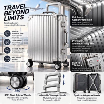 Atlas Silver Vintage Trunk