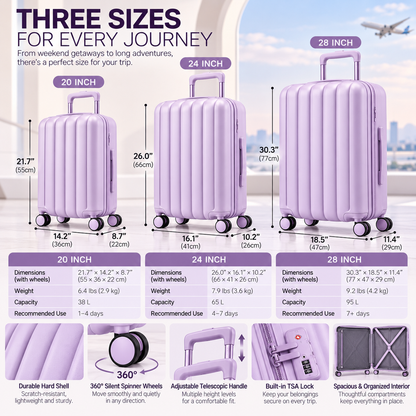 Luna Soft Ridge Suitcase